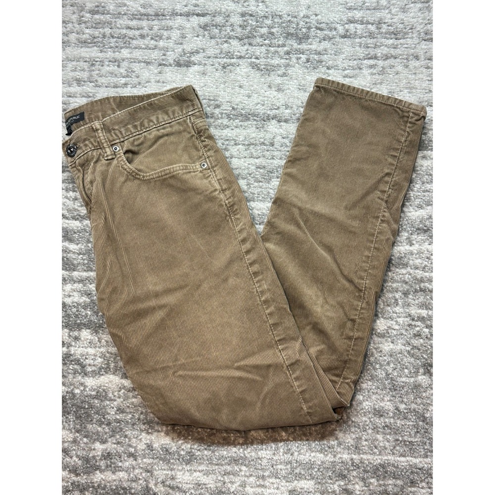 Banana Republic Corduroy Pants Mens 32x30 Brown Pima Cotton Straight Leg